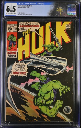 Incredible Hulk #137 CGC 6.5 Roy Thomas story Herb Trimpe and Mike Esposito art (Marvel Comics, 1971)