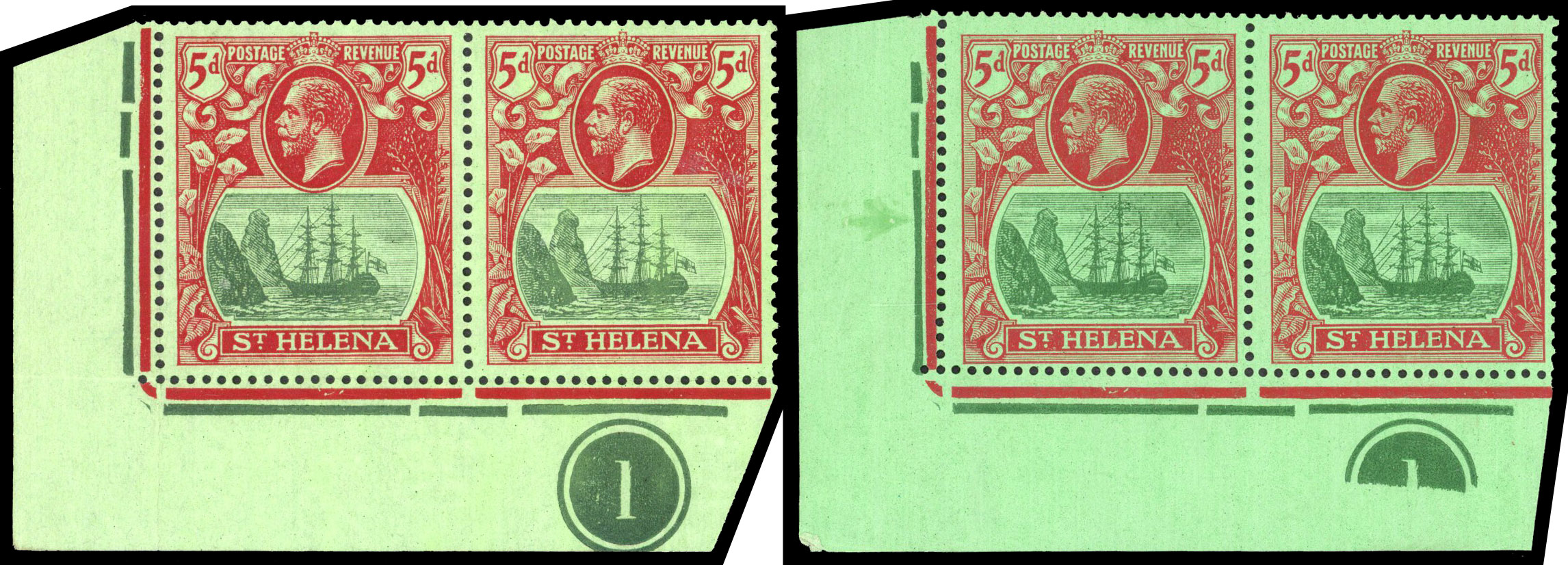 St Helena SG 103c, dc
