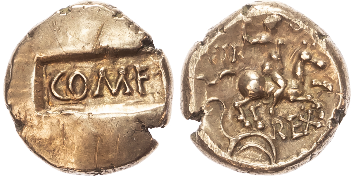 Atrebates and Regini, Verica (c. AD 10-40) AV Stater, ‘Verica Warrior Rex’ type, 5.36g. 