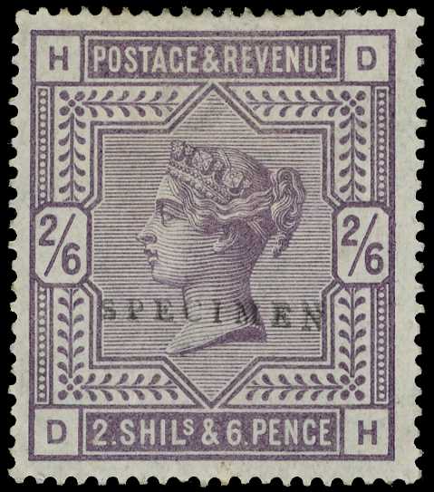 1884 2s6d lilac (white paper). Very fine...