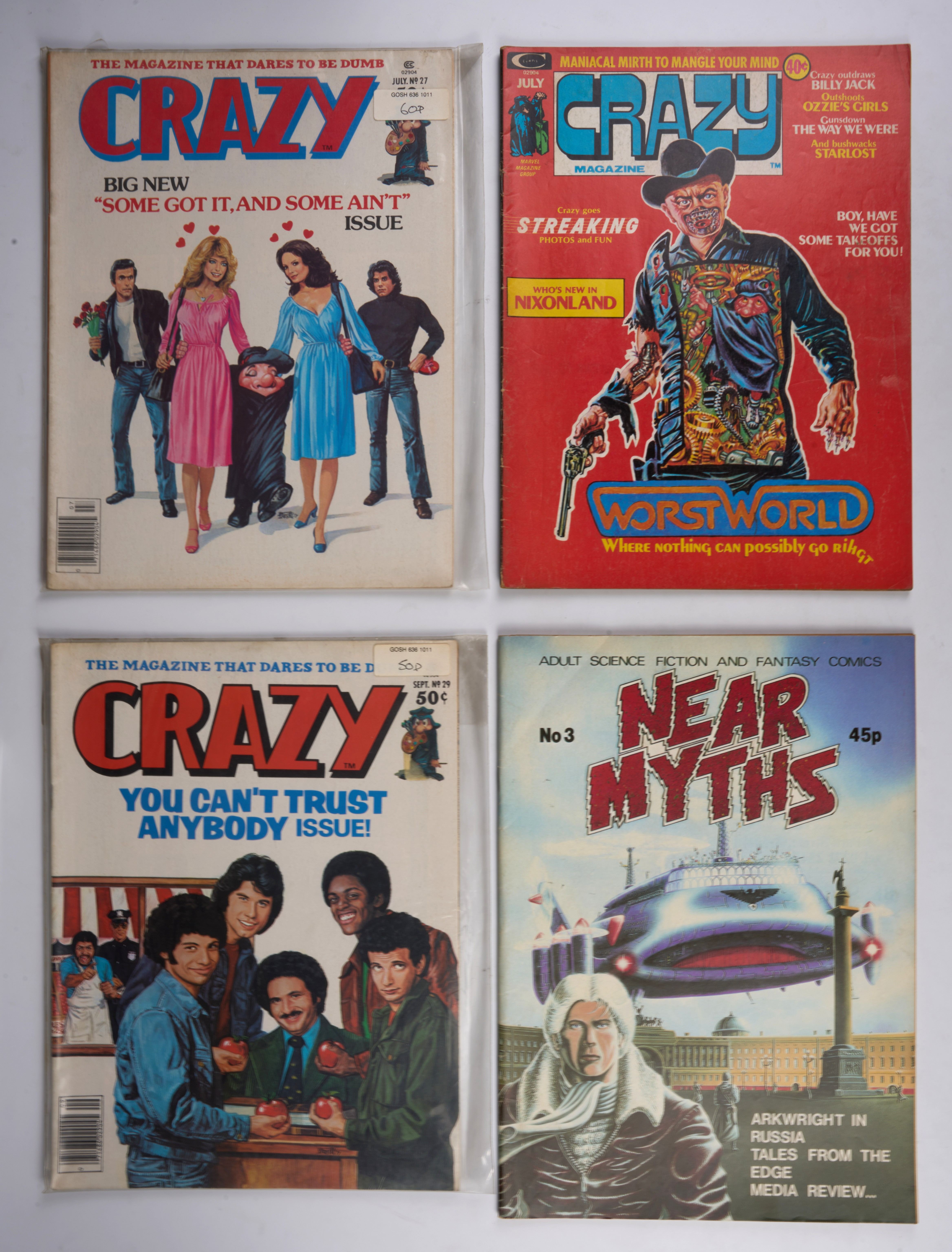 Skull Killer, Zip, Cracked, Near Myths, Crazy, Spaced & More (Curtis/Dunferline/Cozmic/Others, 1970s-80s) Bundle of 13