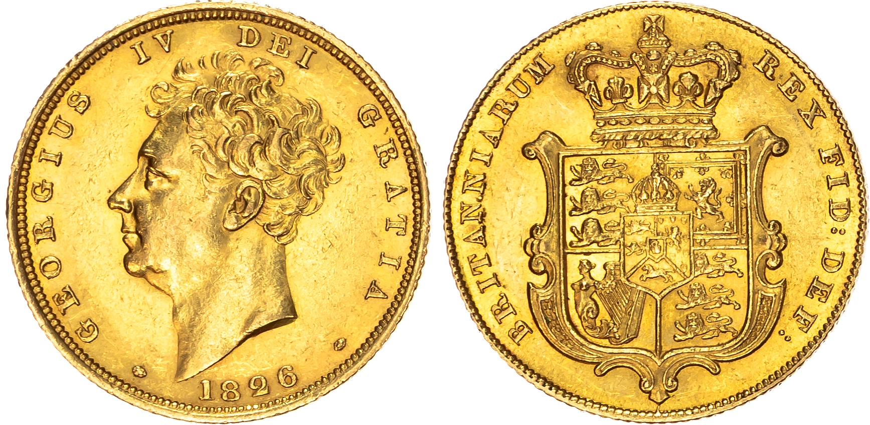 George IV (1820-1830), Sovereign, 1826
