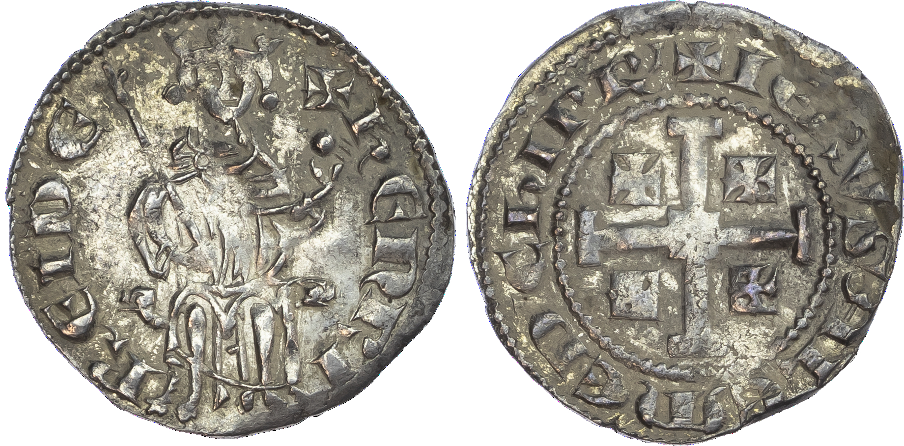 Cyprus, Crusaders, Lusignan Kingdom, Henry II (1285‑1324), silver Gros