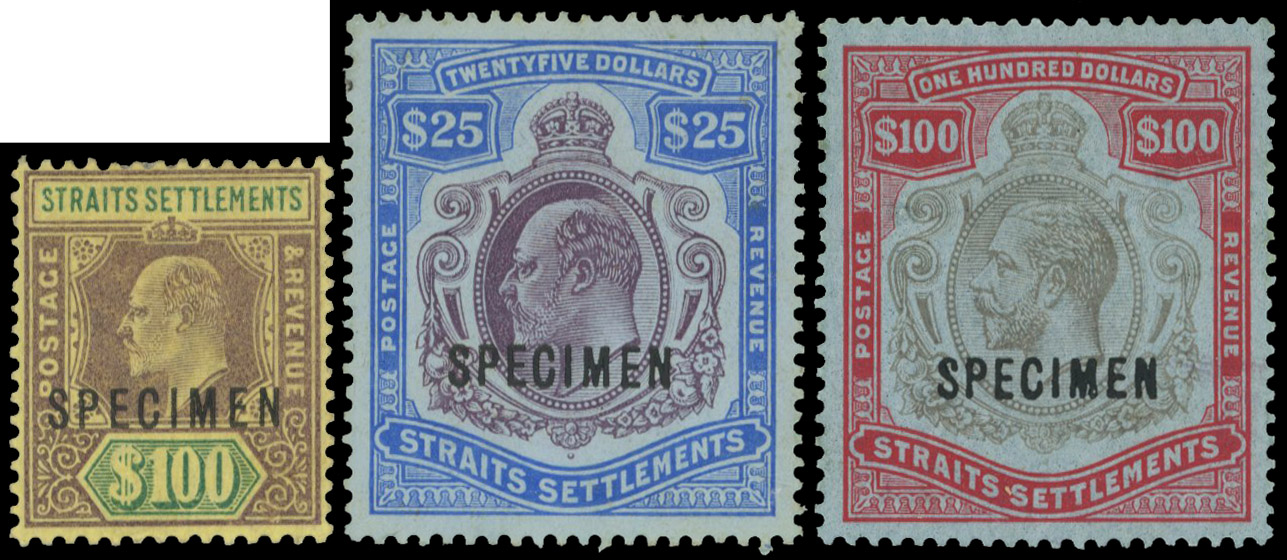 Malaya Straits KEVII - KGVI collection mint