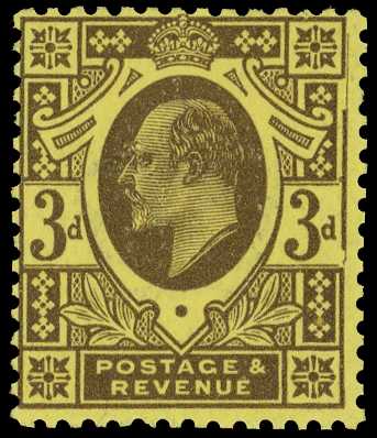 1911 3d purple on lemon paper, unmounted...