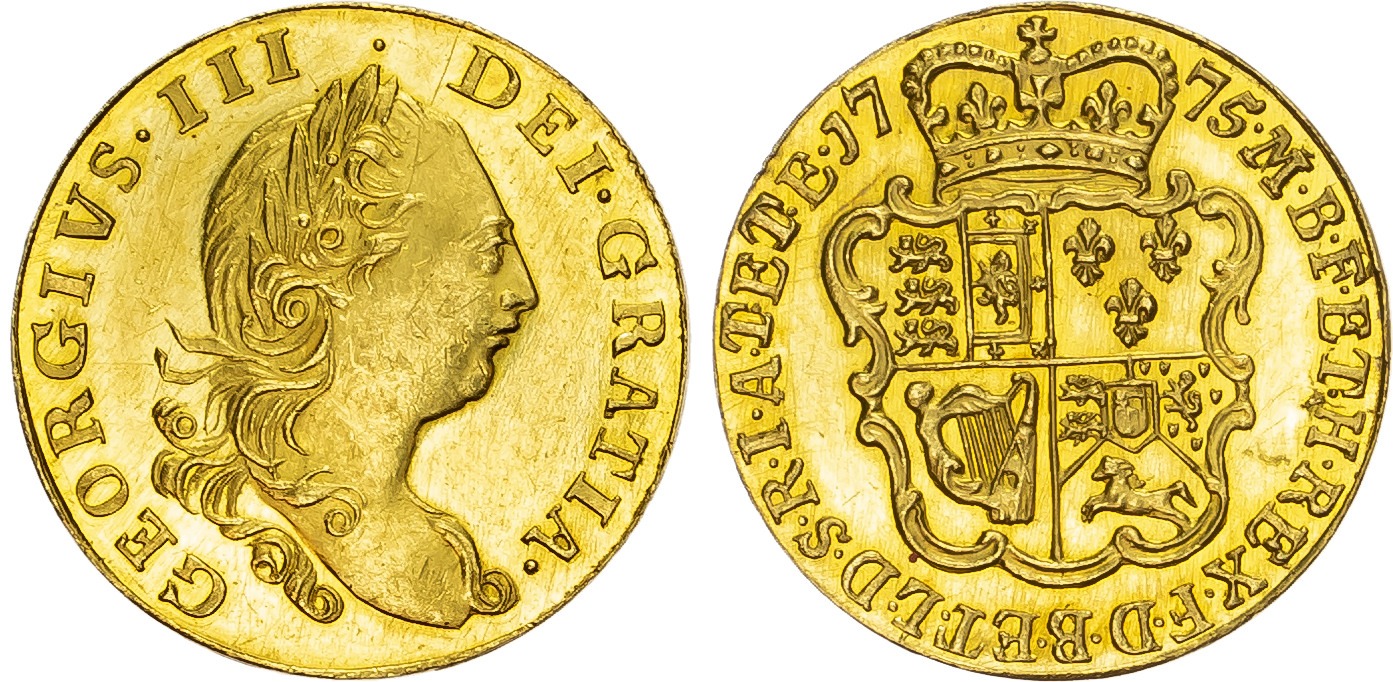 1775 George III Proof Half Guinea, Ex Terner, Selig & Brooker