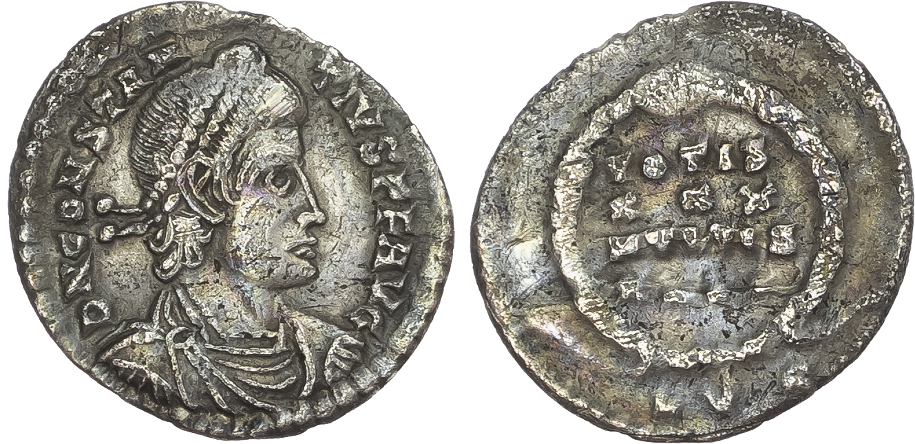 Constantius II (AD 337-361) AR Siliqua, Lugdunum, 1.88g.