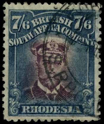 1917-20 7/6d Head Die IIIA, perf 14. Fine...