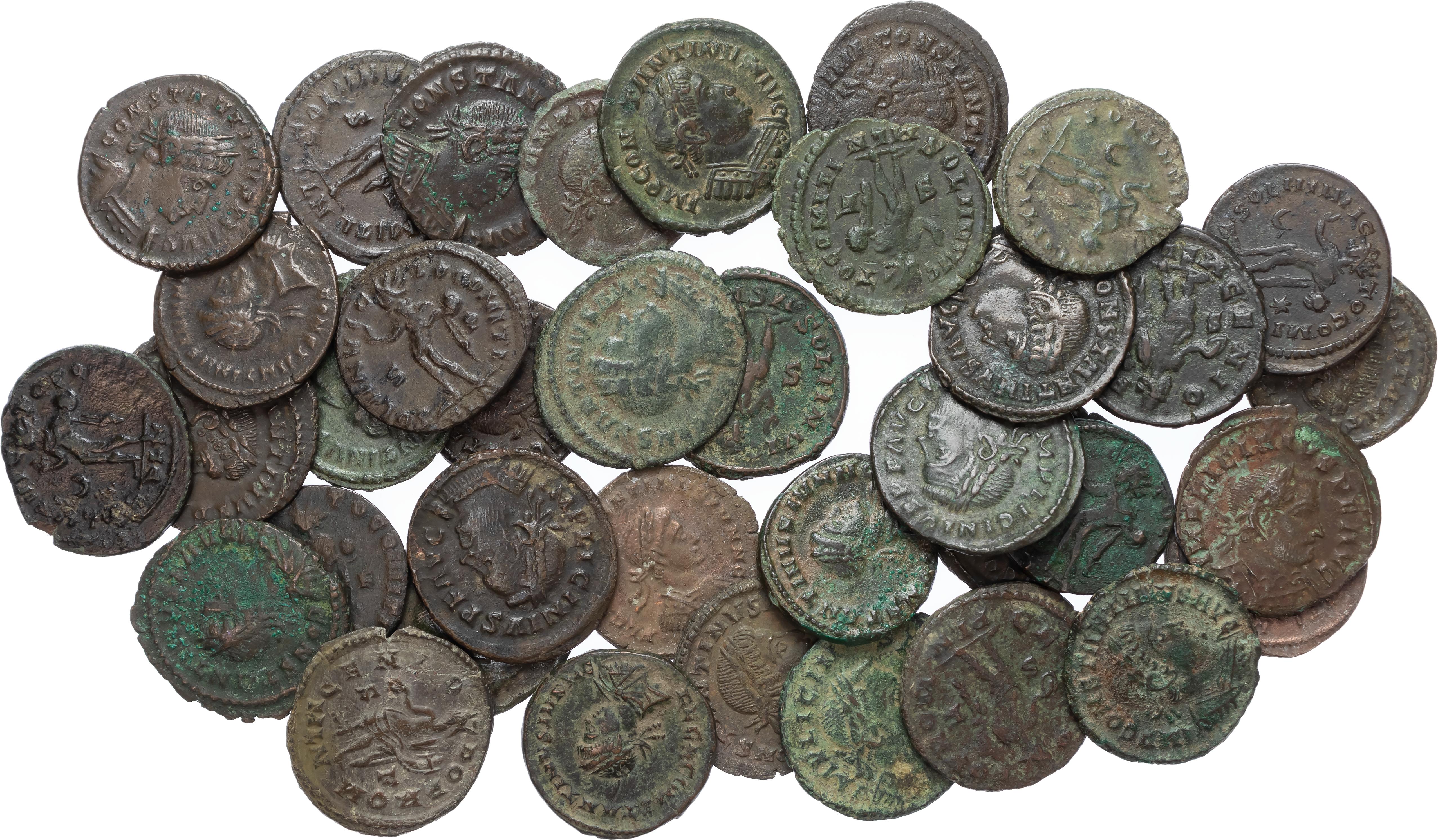 Group lot of London Mint House of Constantine Folles (37). 