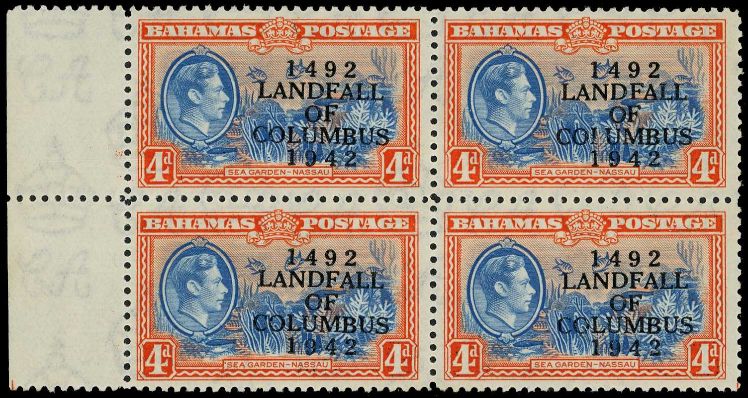 1942 4d light blue and red-orange,...