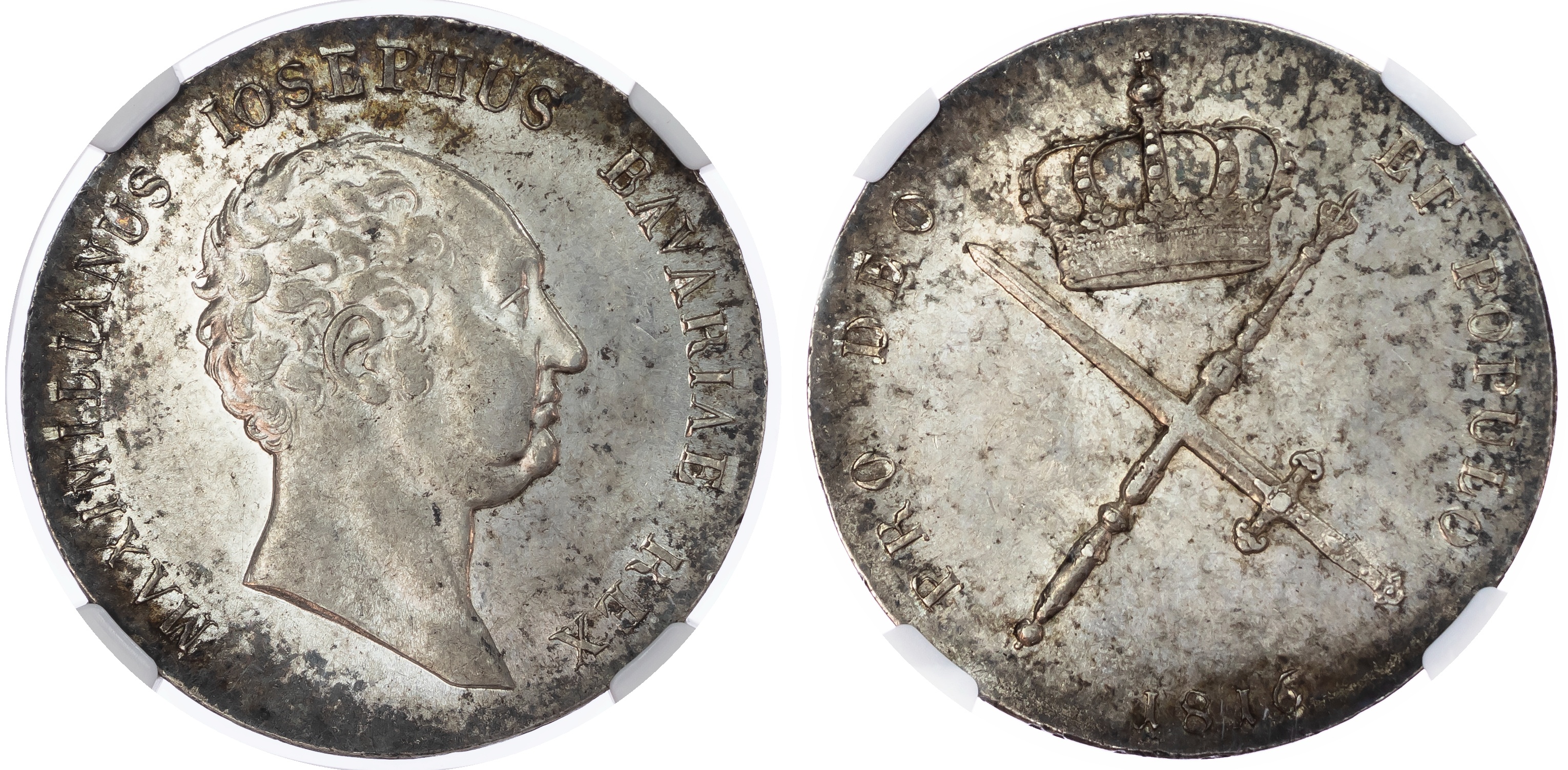 Germany, Bavaria. Maximillian Josef AG Taler. 1816.