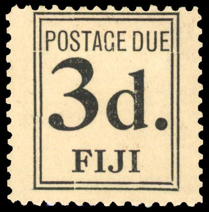 Fiji 1917 postage due 3d black unused