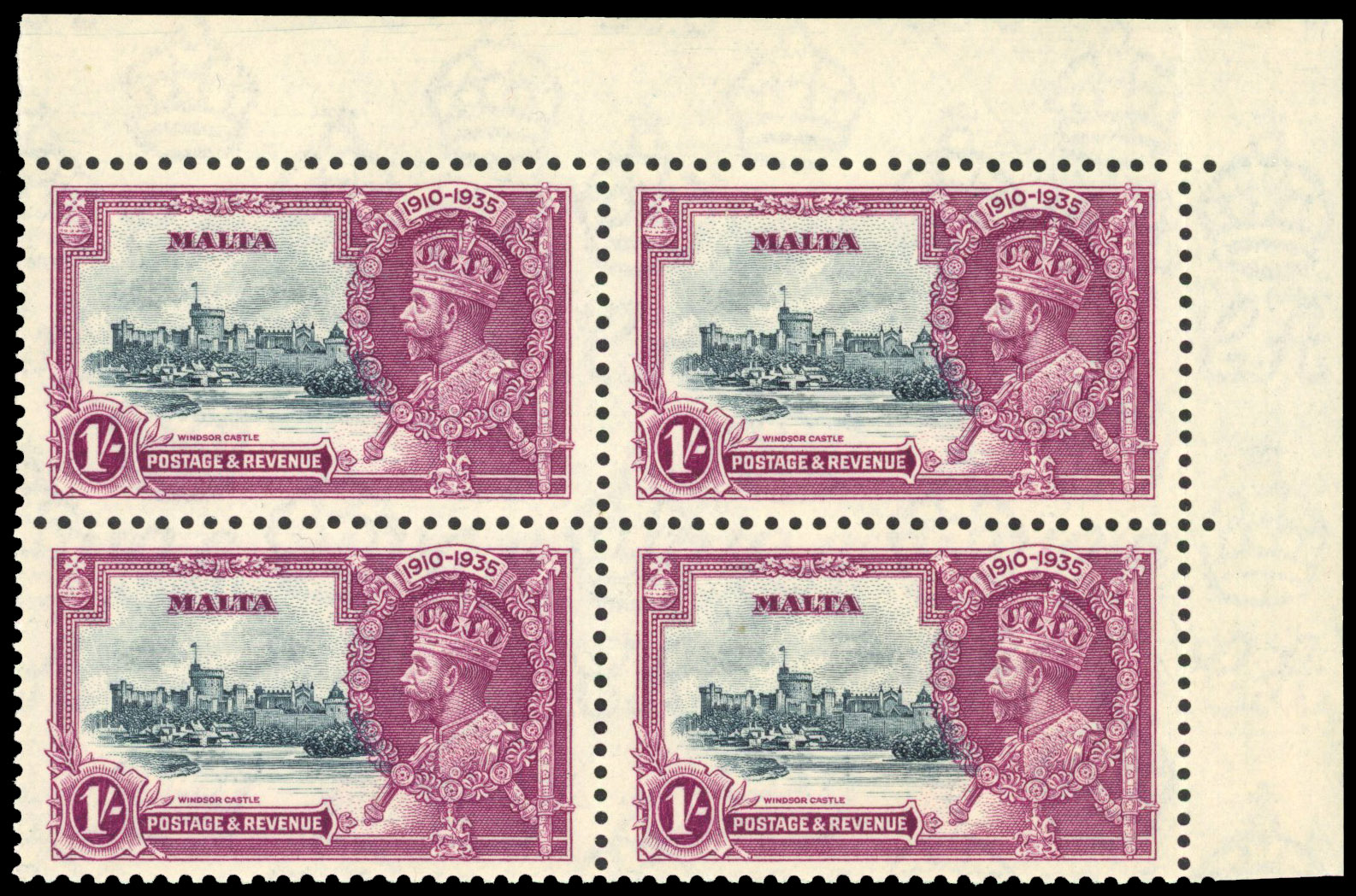 Malta 1935 SJ set with Lightning conductor