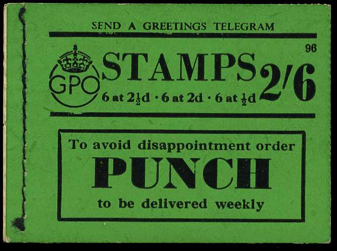 1942 (March) 2/6d booklet (#96), perfs good...