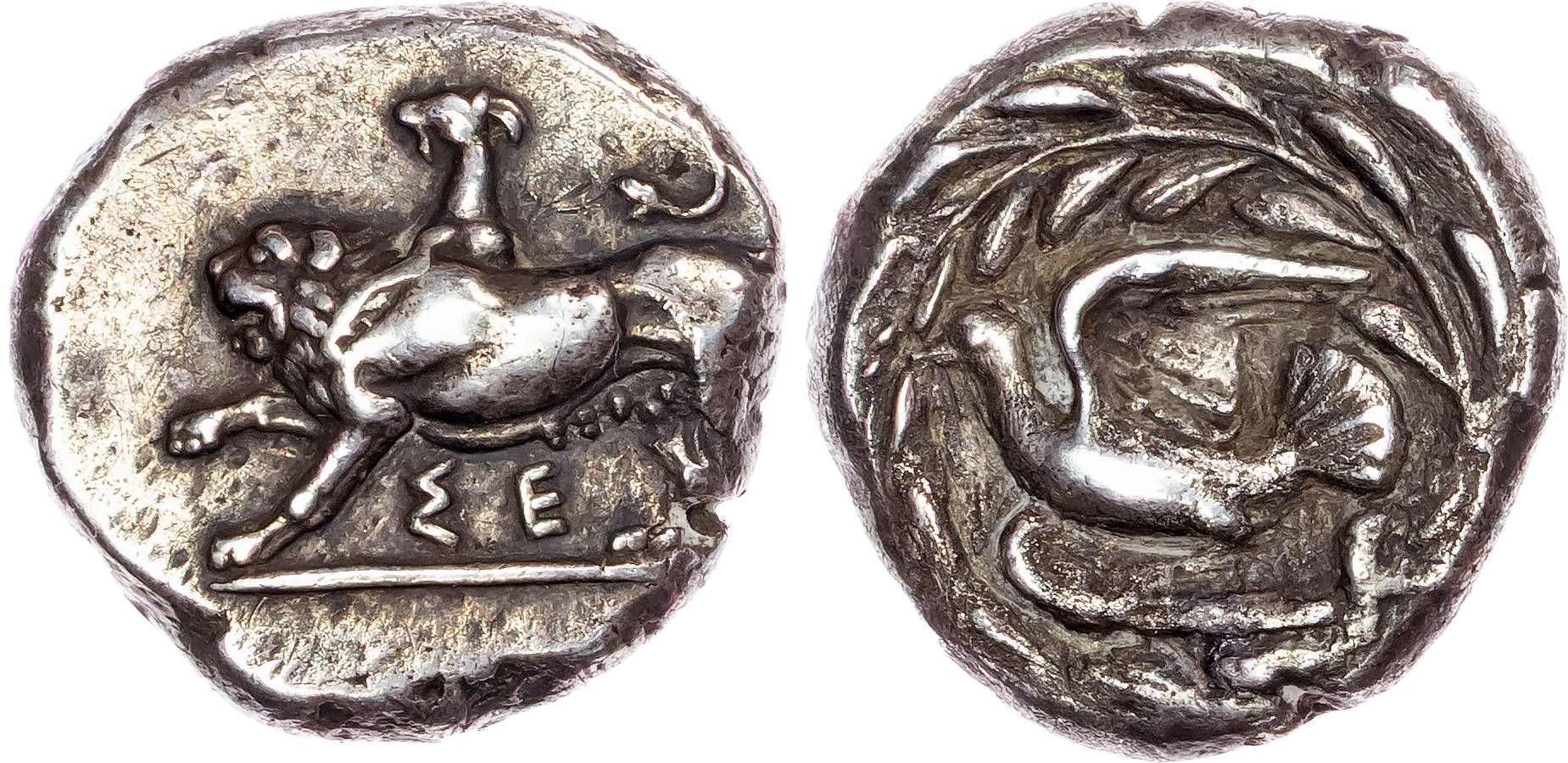 Sikyonia, Sikyon (c. 431- 400 BC) AR Stater, 12.24g.