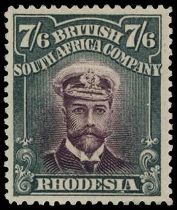 1913-7 7/6d Head Die II, perf 15. Large...
