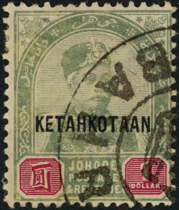 Malaya Johore SG 38a used