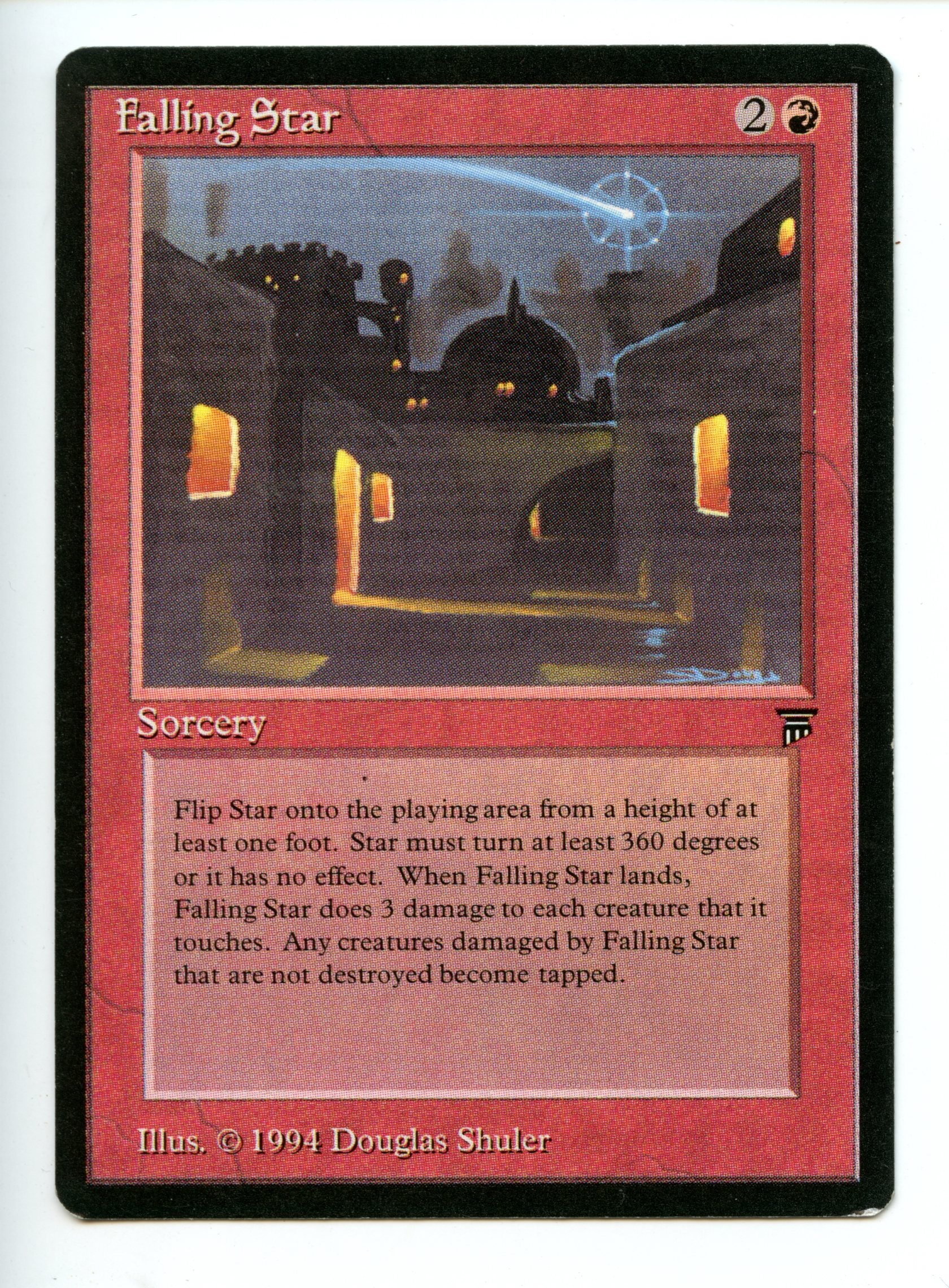 Magic the Gathering - Falling Star   - Legends - Moderately Played