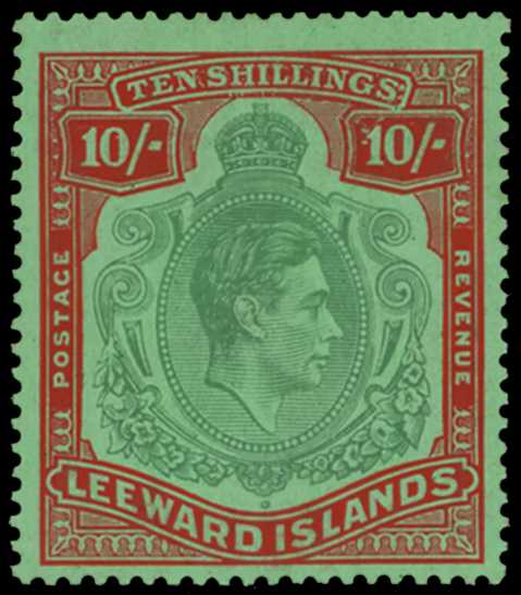 1938-51 10s green and red/green, ordinary...