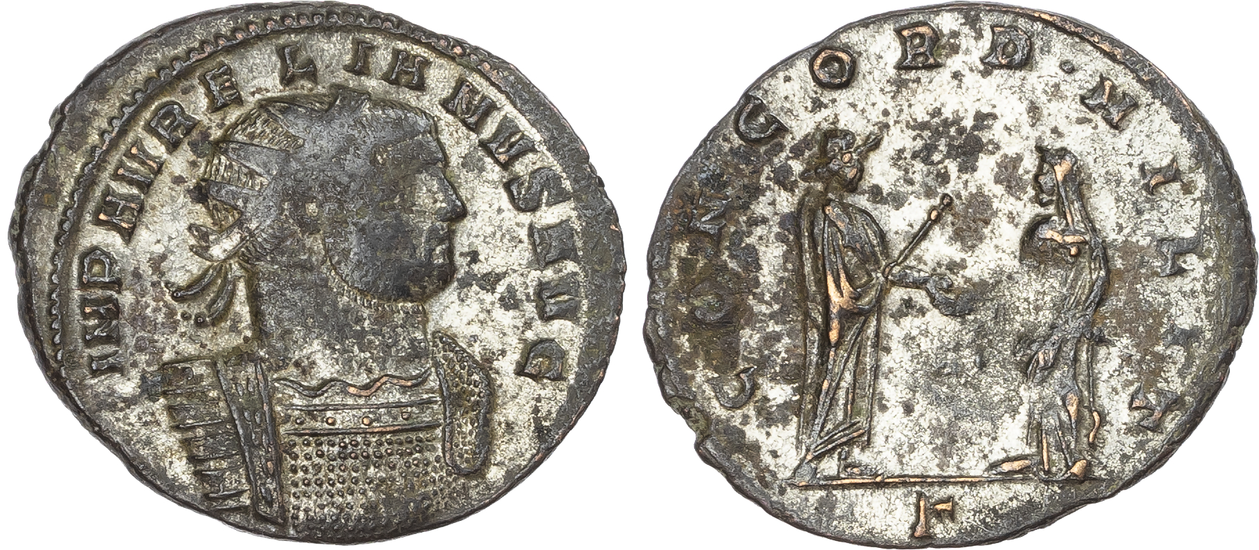 Aurelian (AD 270-275) BI Antoninianus, uncertain mint, AD 272-273, 3.27g. 