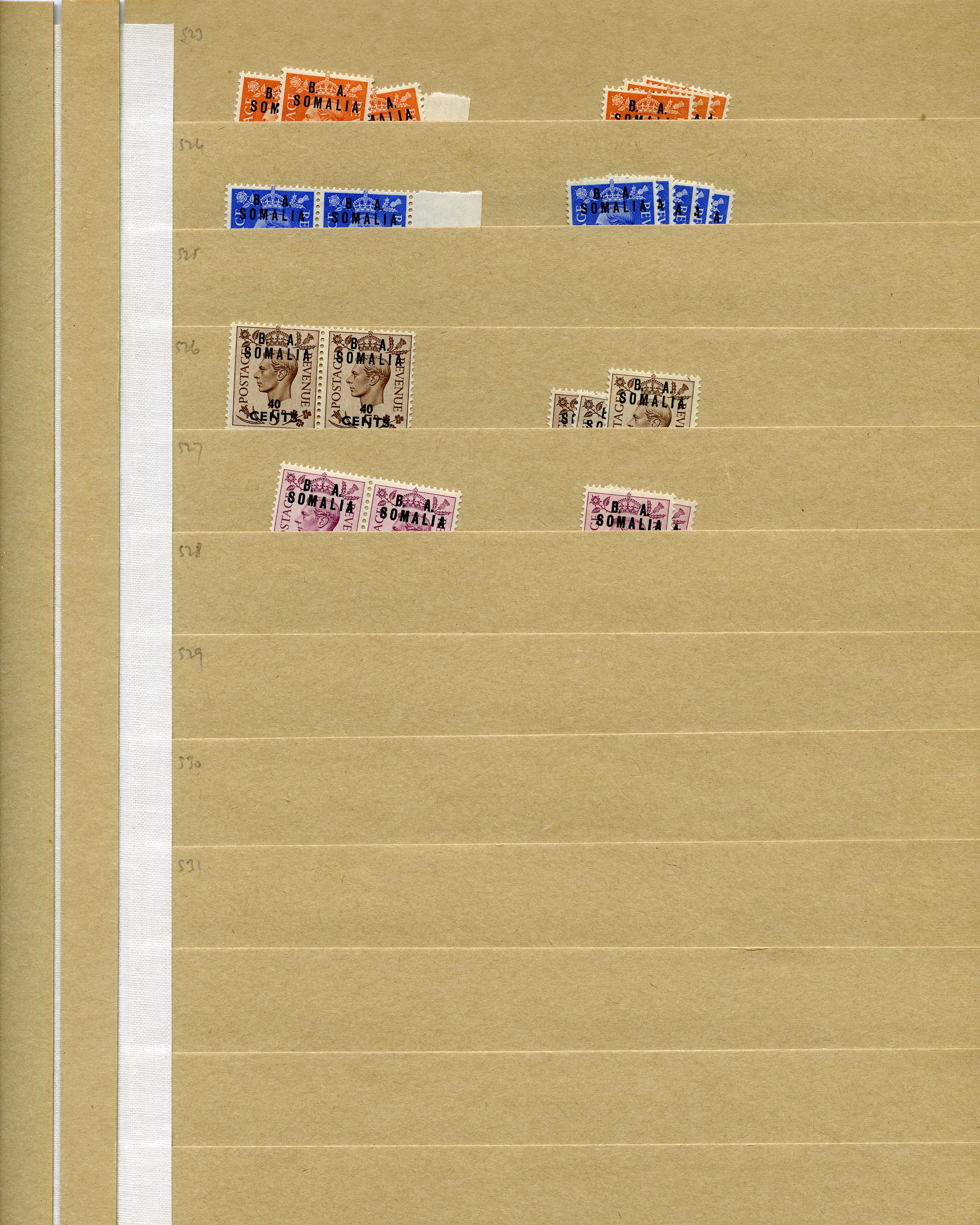 KG VI stock on manila stocksheets,...