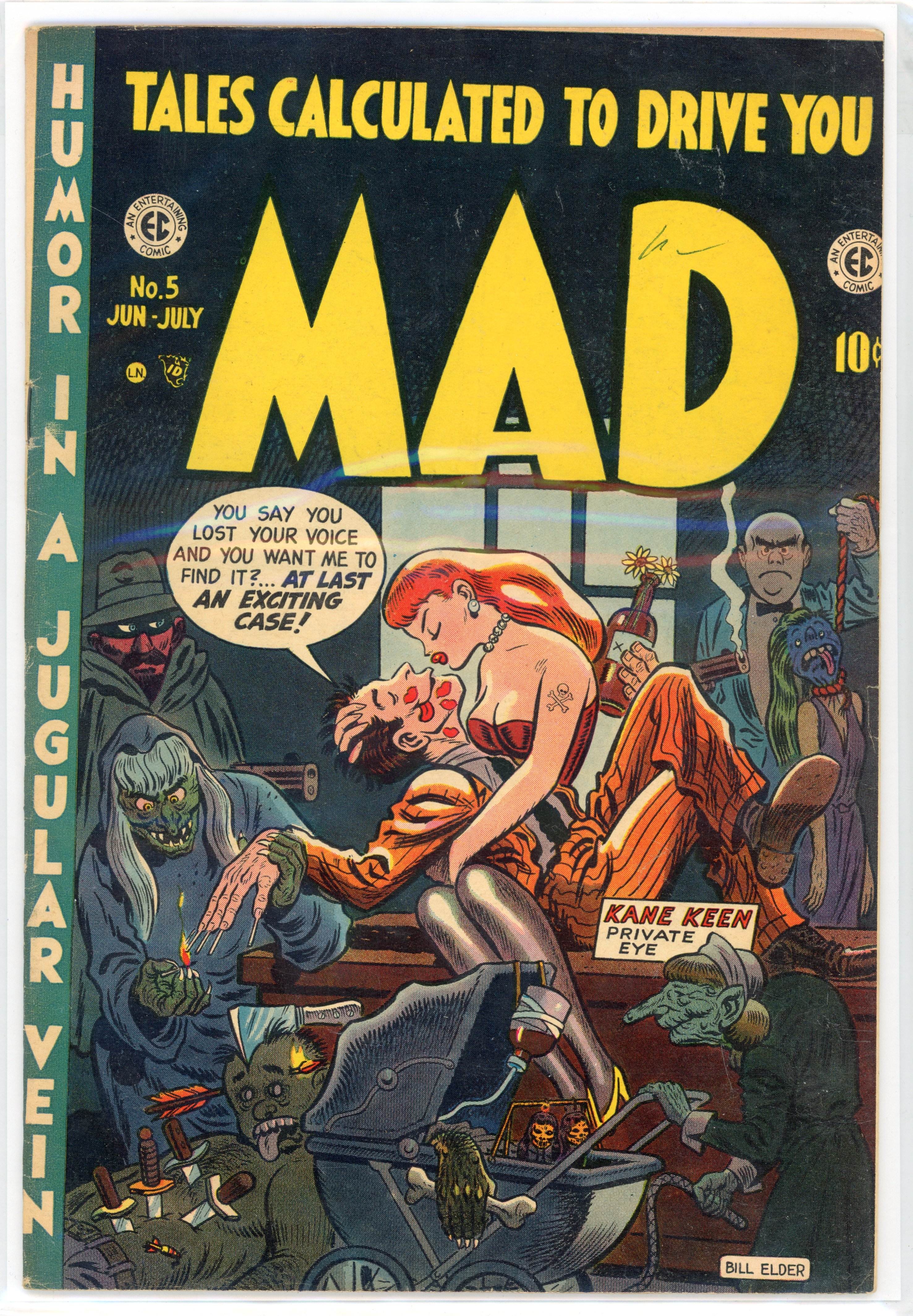 †Mad #5 (EC, 1953) Low distribution and William Gaines biography