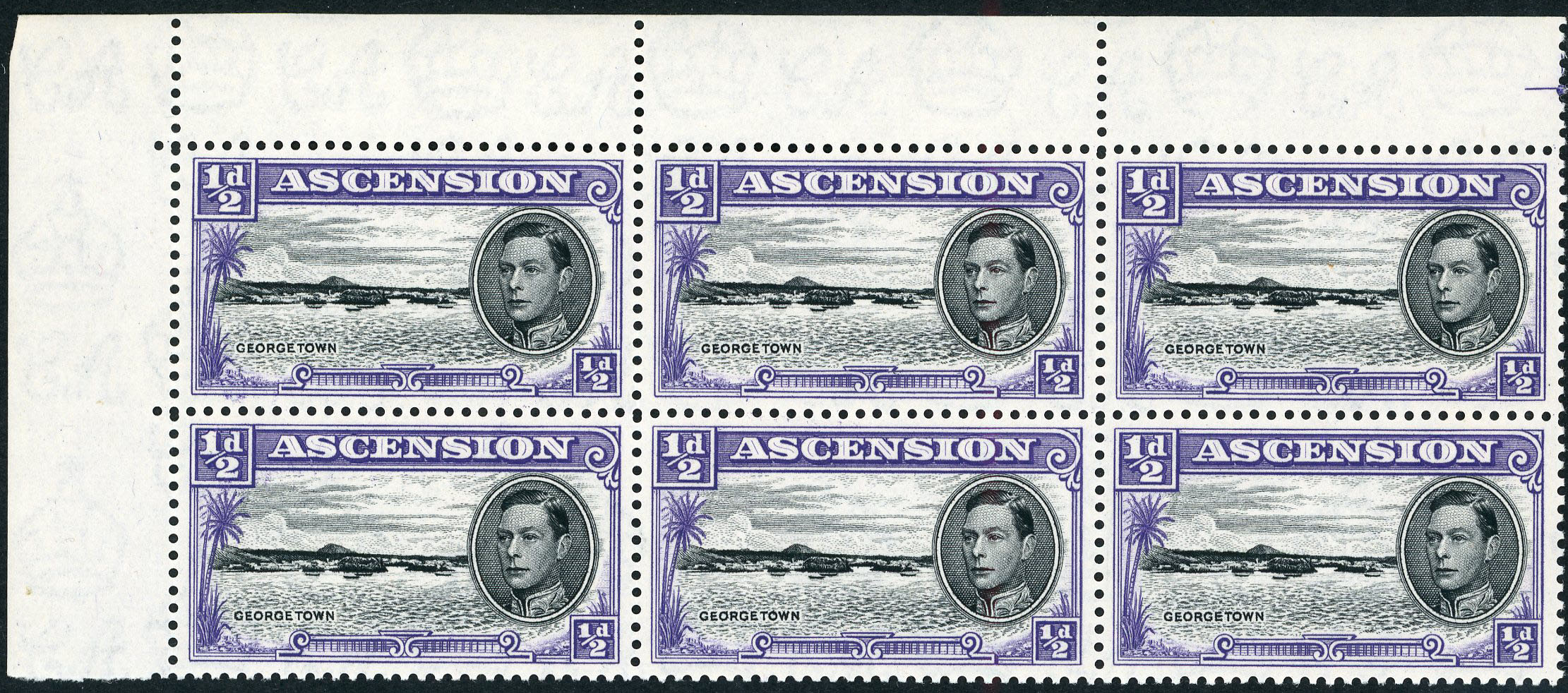 Ascension SG 38ba block mint