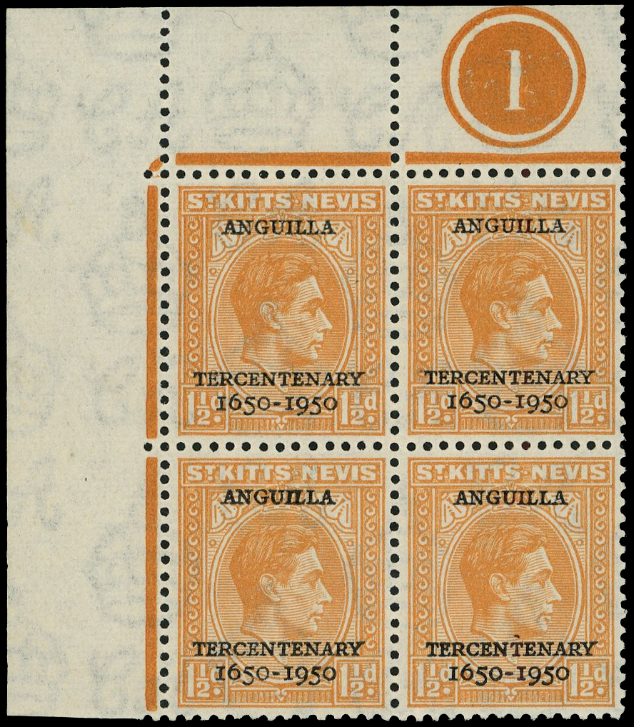 St Kitts-Nevis SG 87b block mint