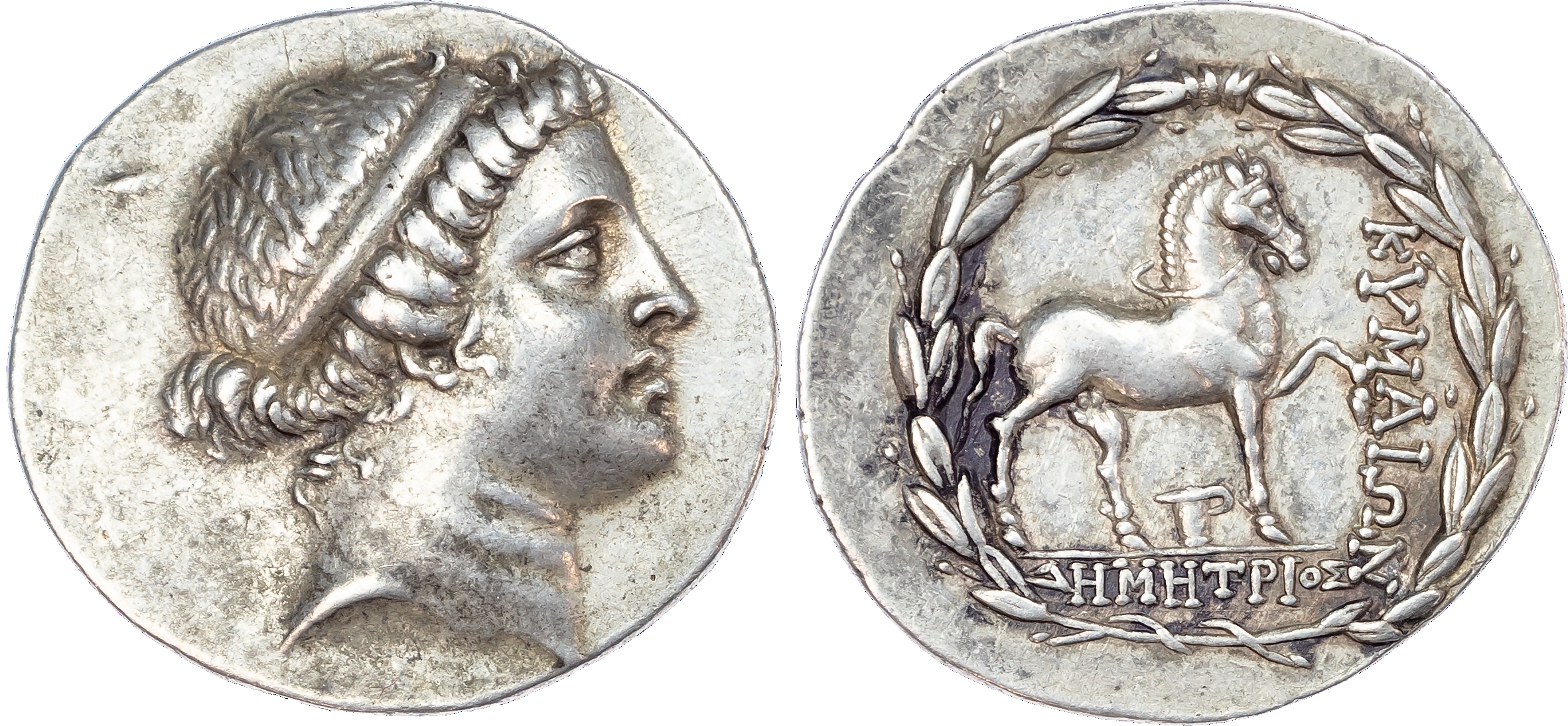 Aeolis, Kyme (c. 165-140 BC) AR Tetradrachm, Stephanophoric type, Demetrios, magistrate, 16.70g. 