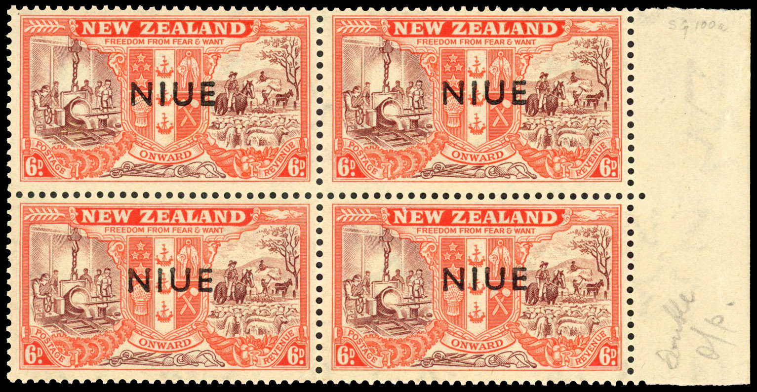 Niue SG 100a block mint