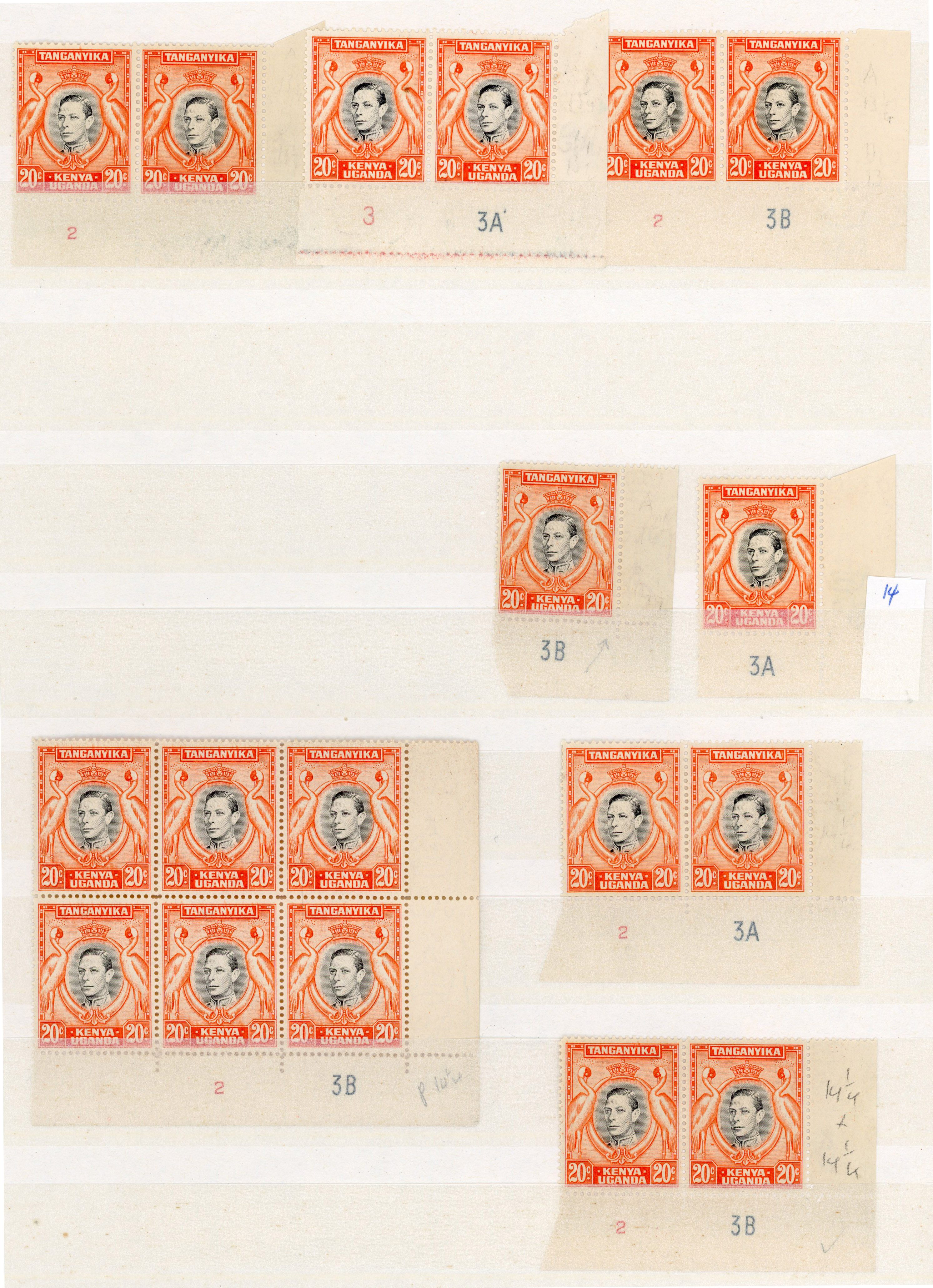 KUT SG 139, a Plate number pieces mint