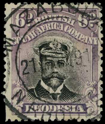 1913-7 6d Head Die II, perf 14. Used...