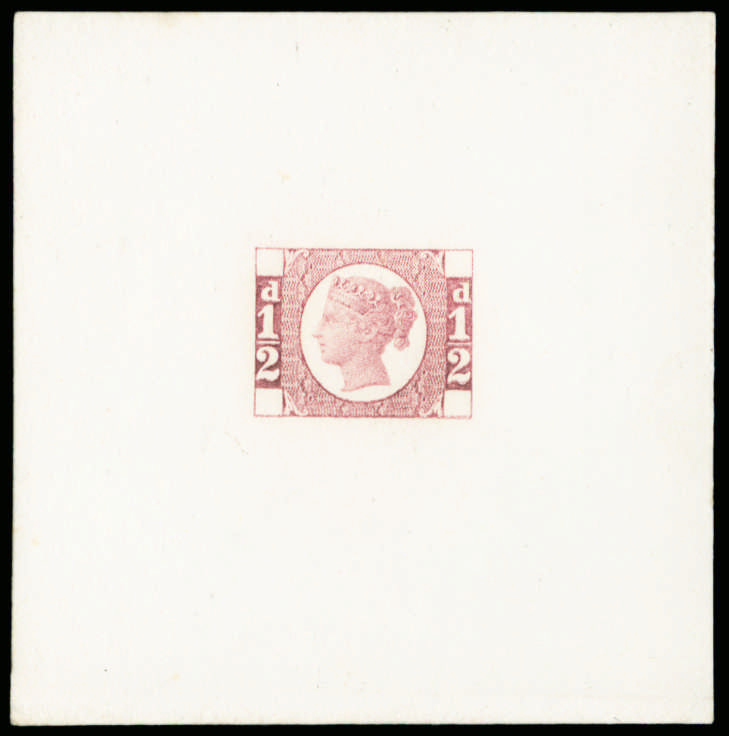 1871 ½d Ormond Hill Die Proof in rose. DP64a