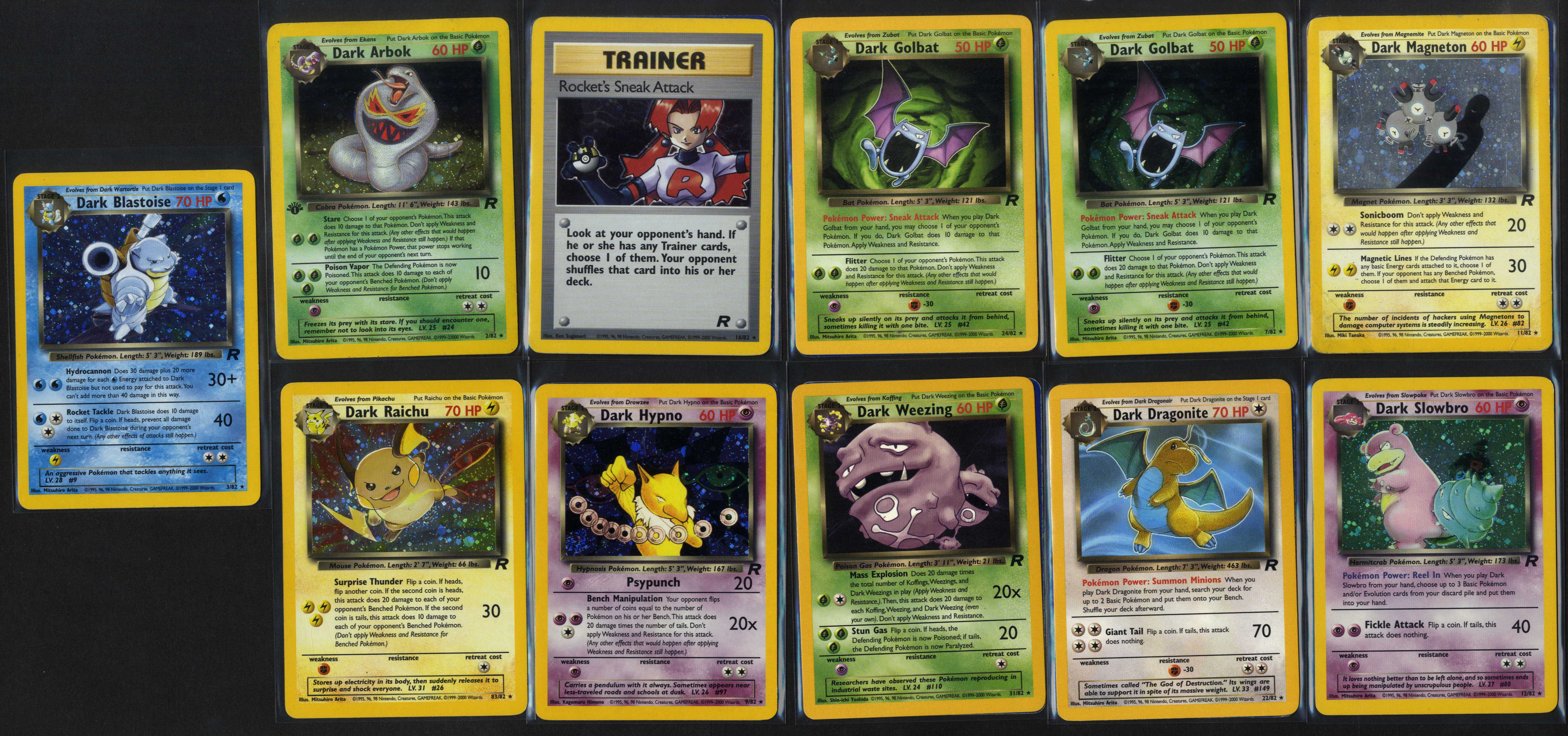 Pokémon Team Rocket Holo & Rare Collection 1st Edition/Unlimited