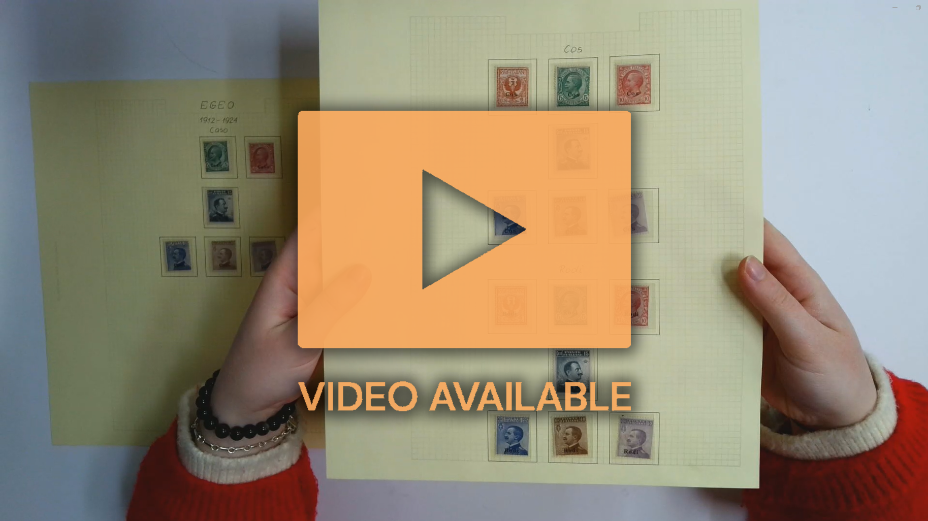 Italian Dodecanese Islands collection on pages