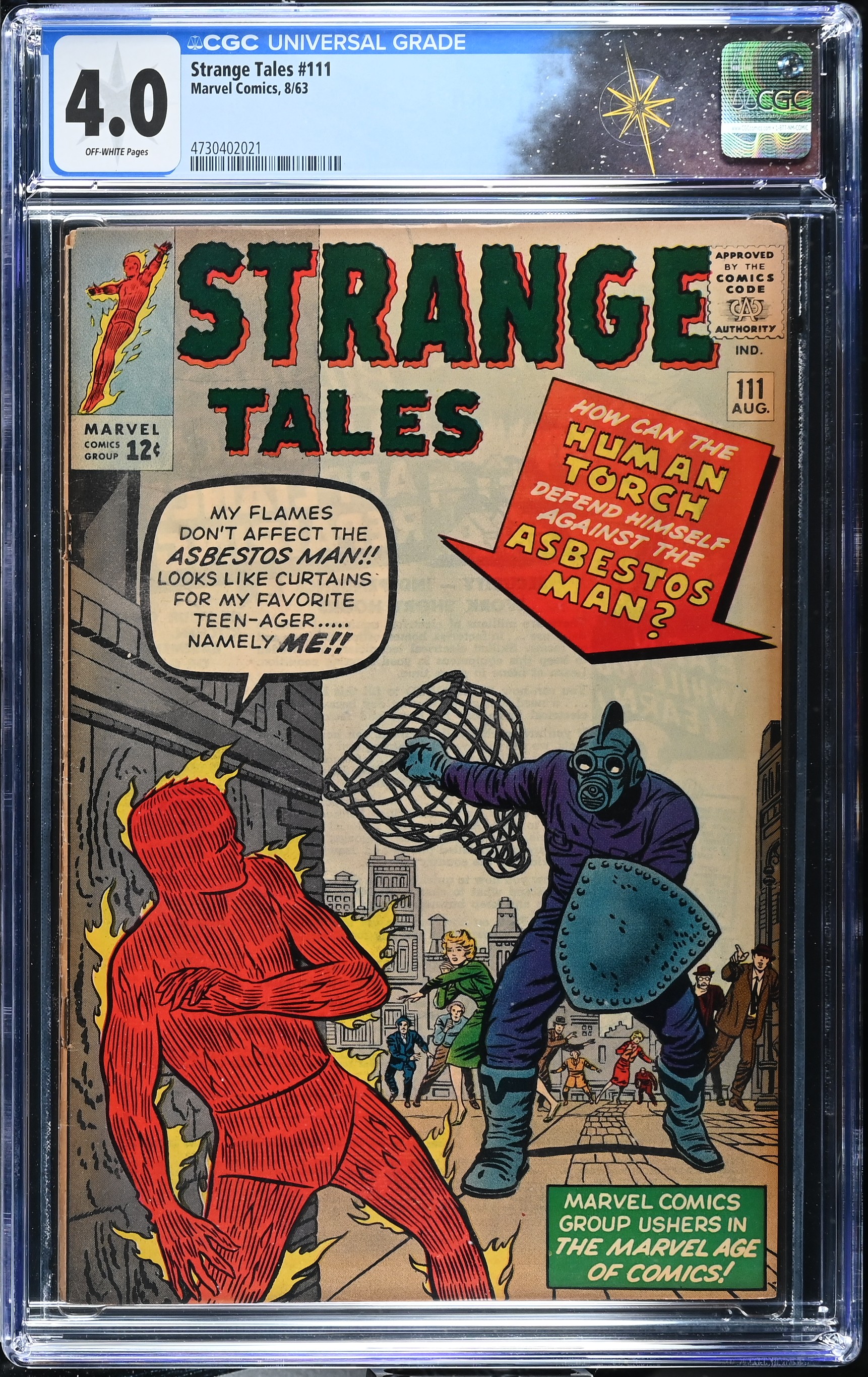 Strange Tales #111 CGC 4.0 1st Appearance of Baron Mordo & 2nd Doctor Strange (Marvel Comics, 1963) Off-White Pages