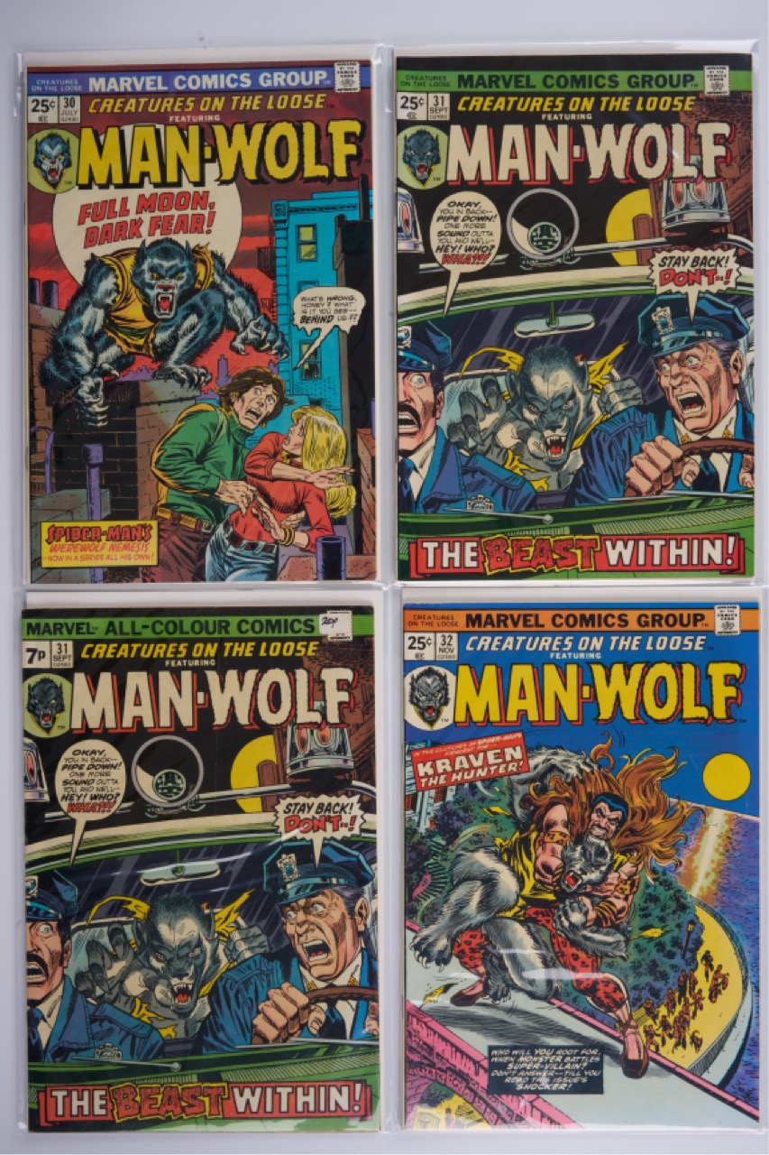 Creatures On The Loose & Marvel Premiere Comics (Marvel Comics, 1974-77) Bundle of 8