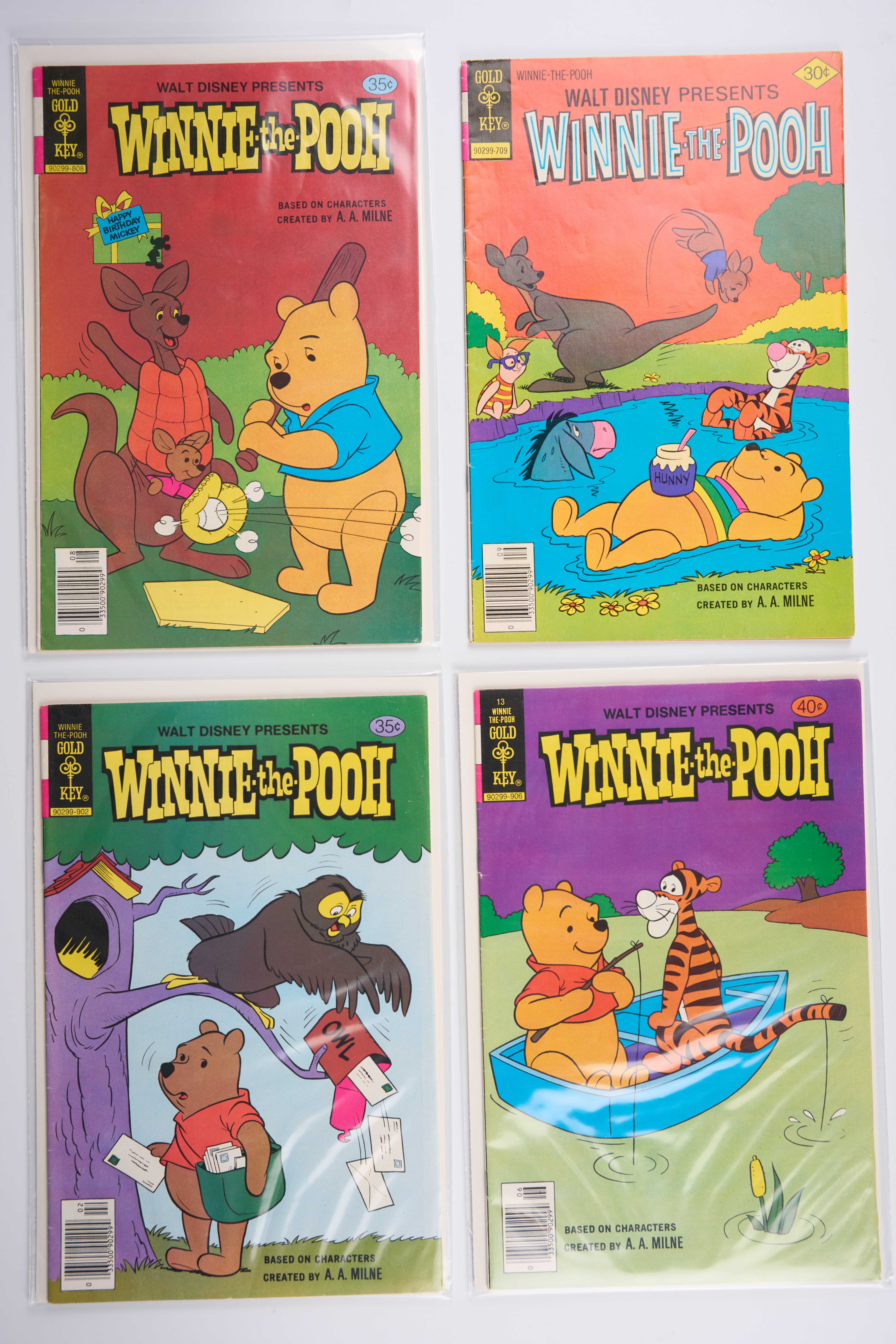 Walt Disney's Winnie The Pooh and Scamp Comics (Gold Key/Dell/Whitman, 1958-79) Bundle of 12