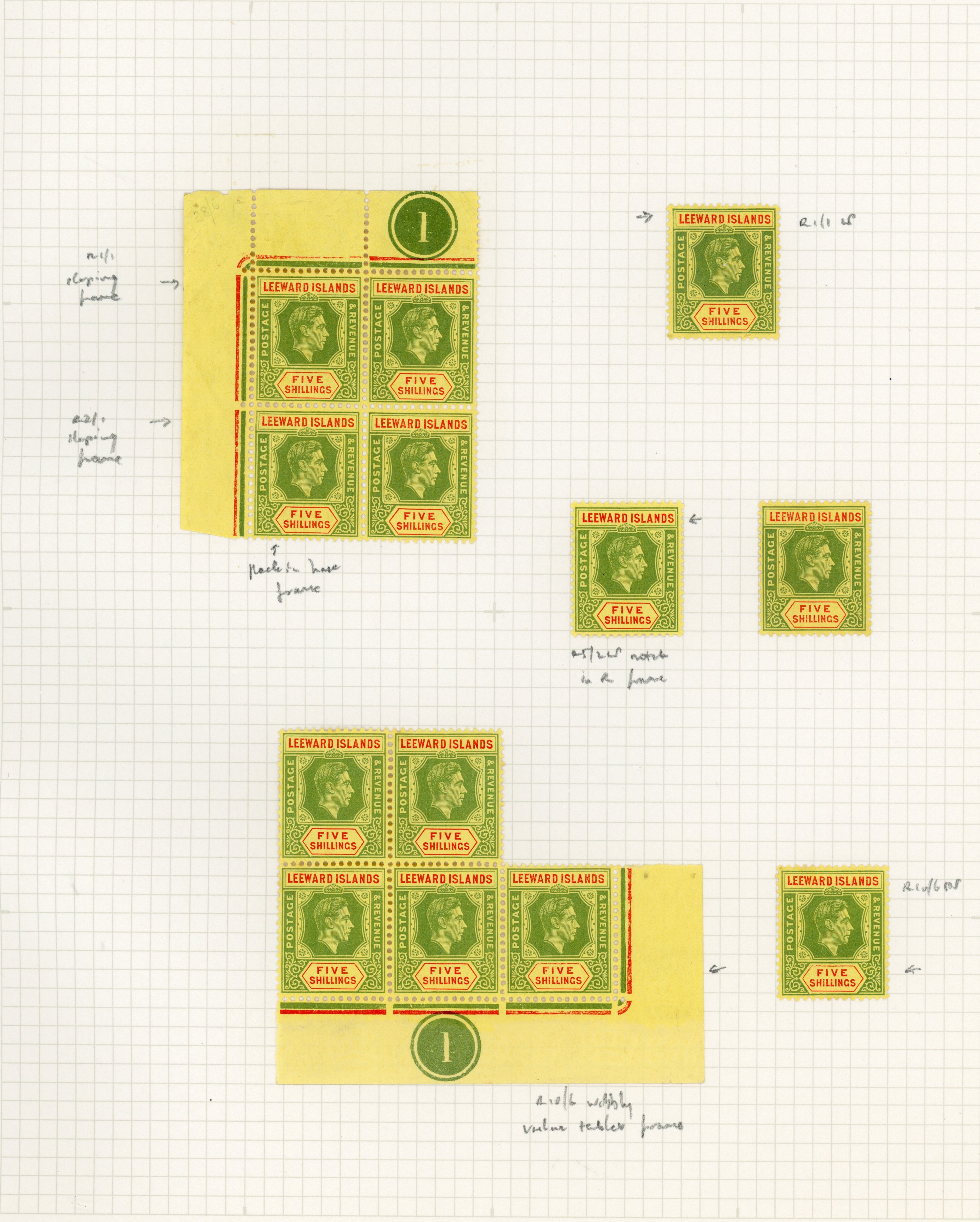Leeward Islands SG 112-c group mint