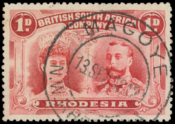 MAGOYE DC 13 SEP 1912 on 1d