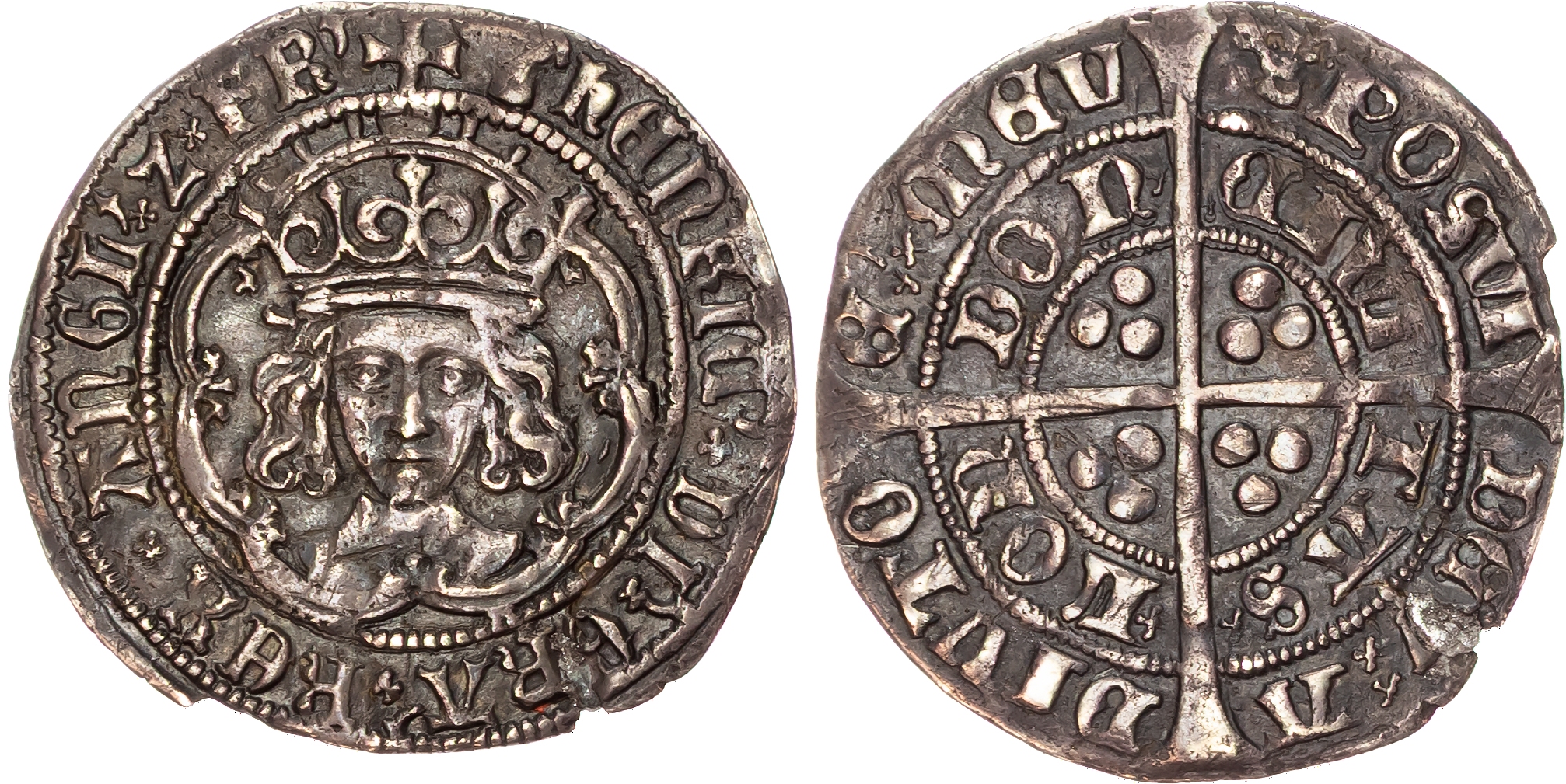 Henry VII (1485‑1509), AR, Groat, 2.88gm. class IVb / IIIc. 