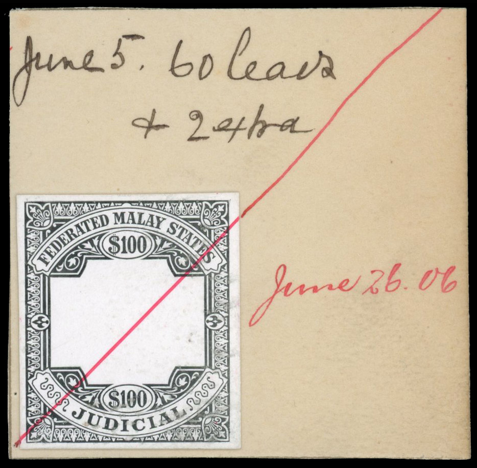 FMS Judicial 1906 $100 Die Proof