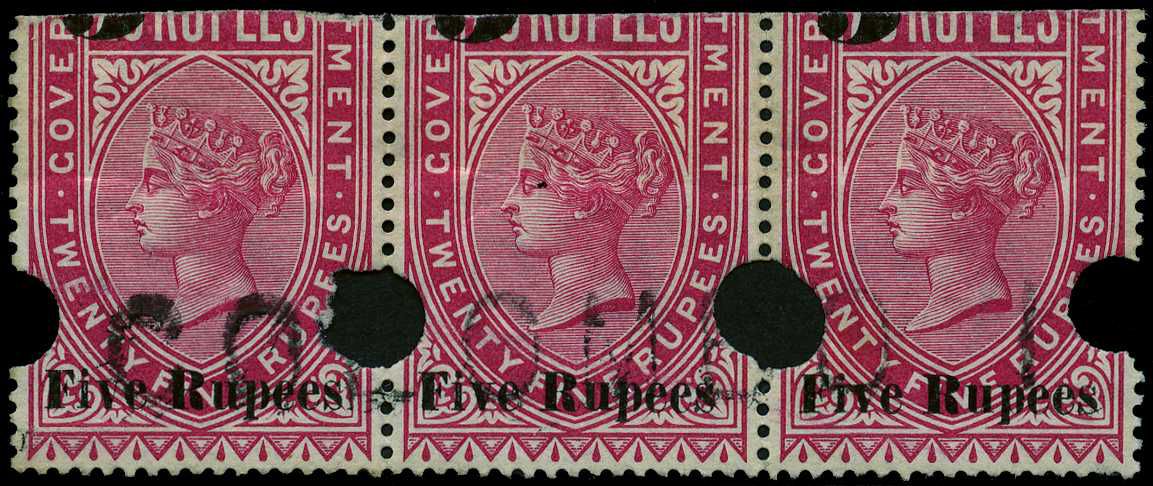 1894 5r on 25r carmine surcharge Type...