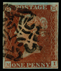 GB 1841 1d red-brown Plate 11 Wotton-under-Edge MC