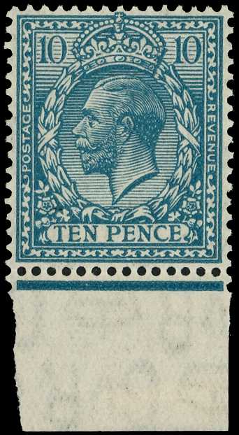 1924 10d Turquoise-blue (Wmk. Inverted)....