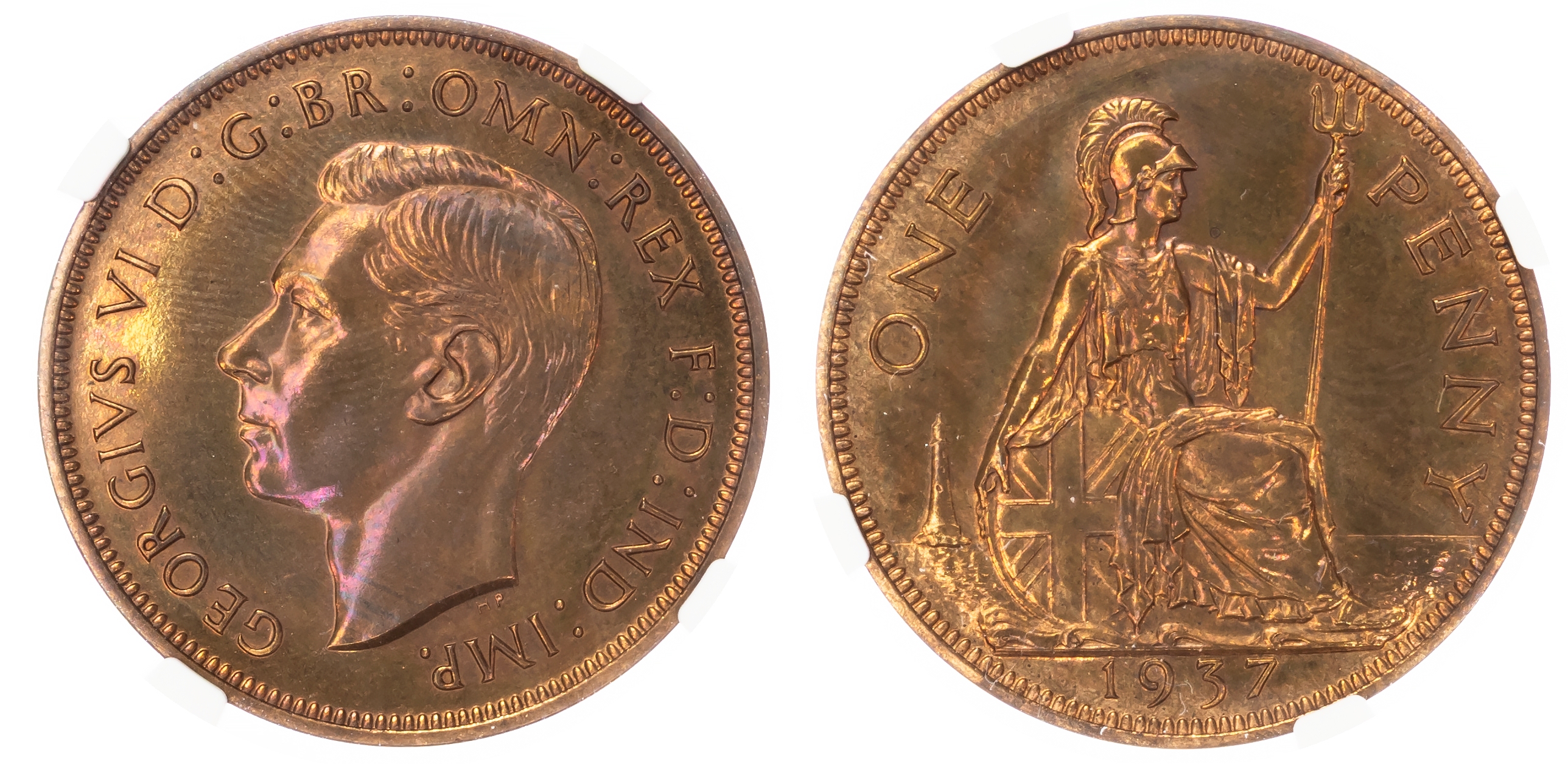 George VI (1936-1952), Penny, 1937.