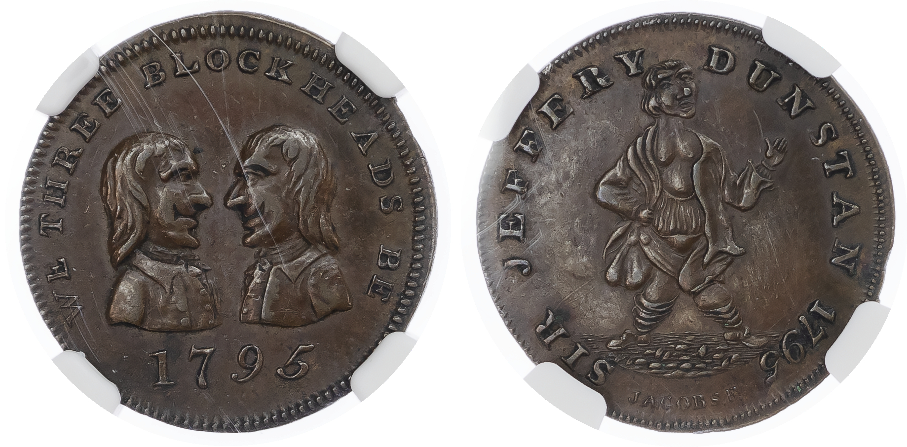 Great Britain, Middlesex. Dentons CU Farthing Token. 1795.