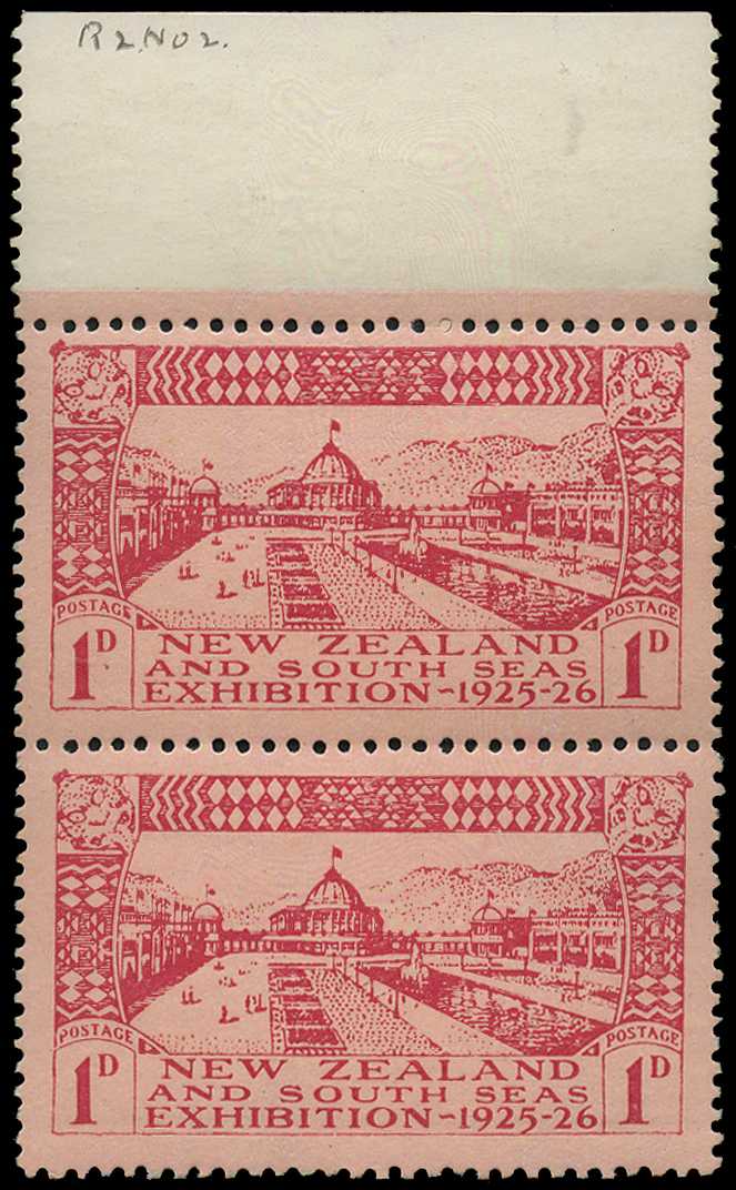 1925 Dunedin Exhibition top marginal...