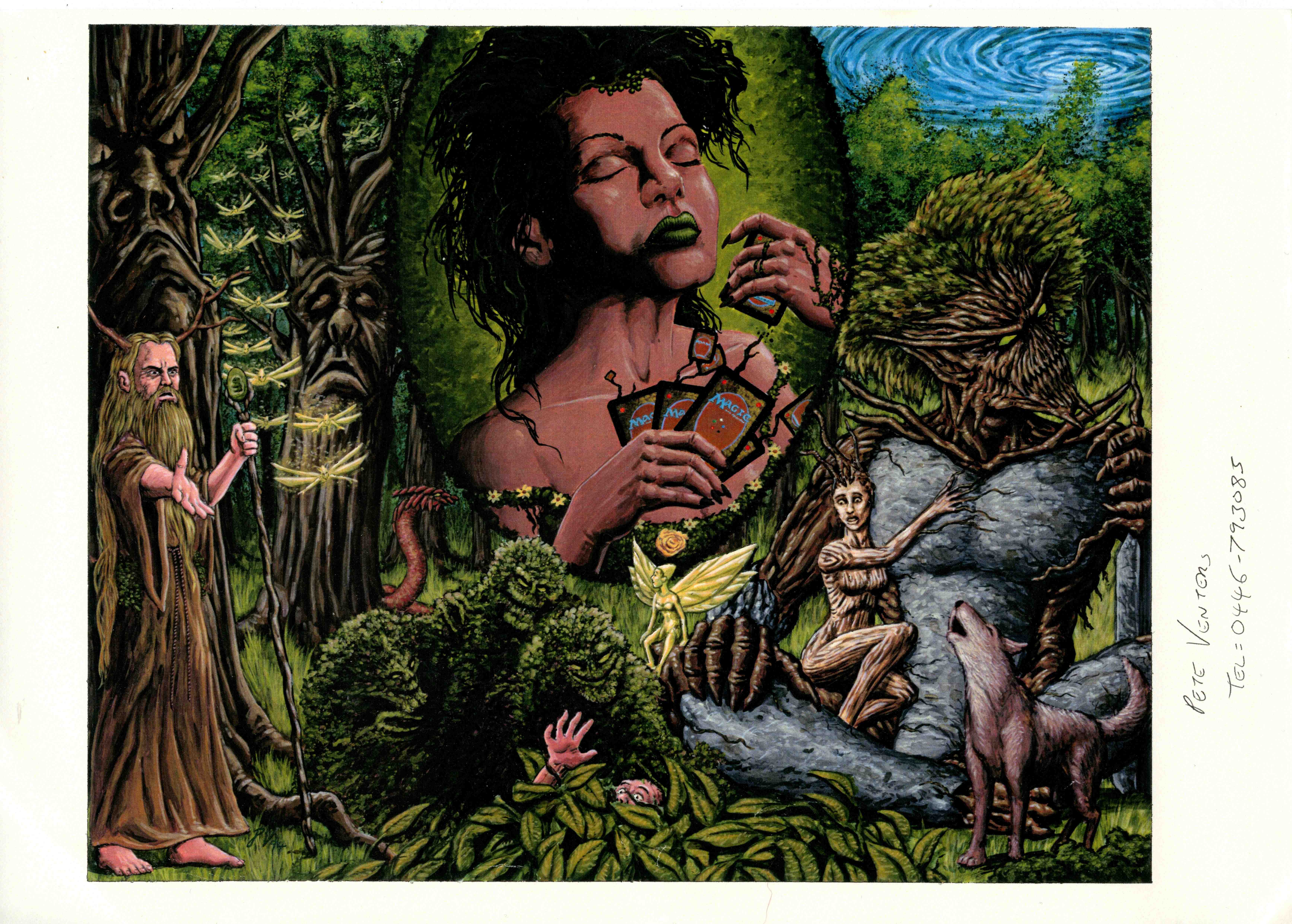 Magic the Gathering - Artist Archival Material by Pete Venters