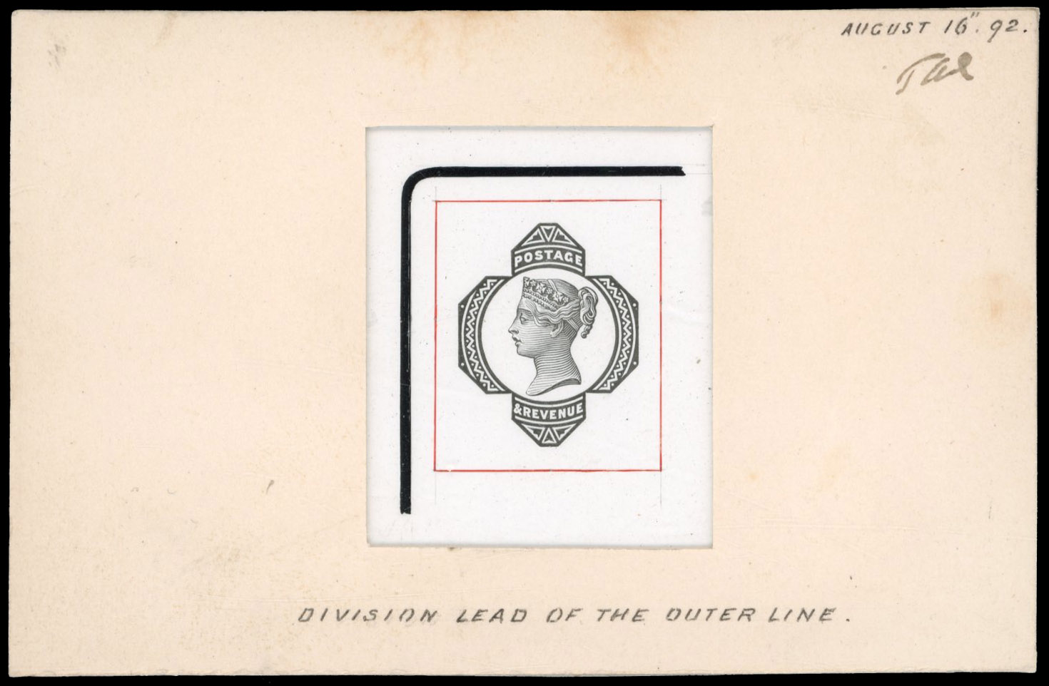 GB 1887-92 4½d pair of marginal setting sunken die proofs, For SG 206